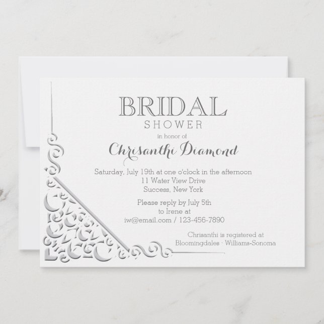 Convite para Canto Elegante (Frente)