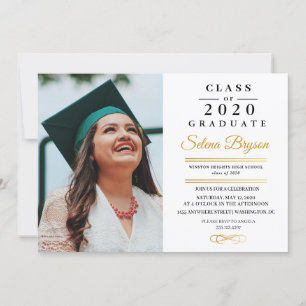 Convite para Cartão com fotos de Anúncio de Gradua