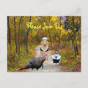 Convite para Cartão de Ação de Graças Personalizáv