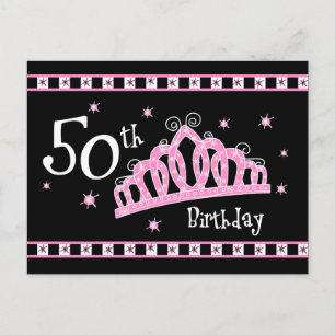 Convite para Cartão de Aniversário do Tiara 50
