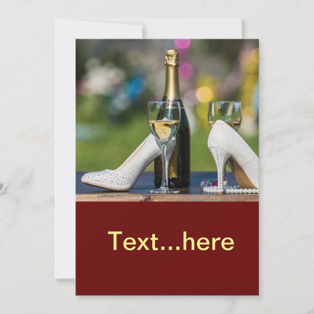 Convite para Cartão de Casamento (Frente)