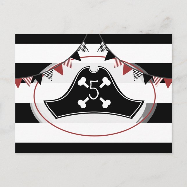 Convite para Cartão-Postal de Festa de aniversário (Frente)