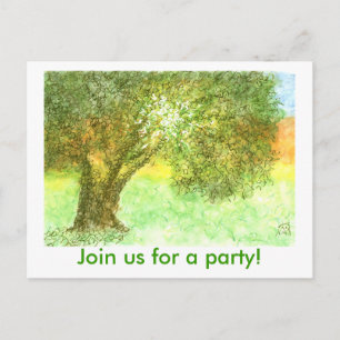 Convite para Cartão Postal de Festa - Oak de Verão