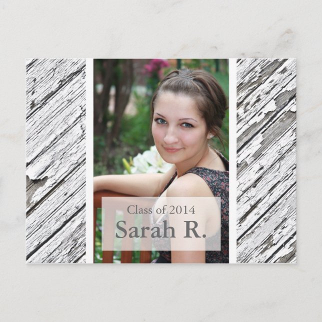 Convite para Cartão Postal de Graduação - Textura  (Frente)