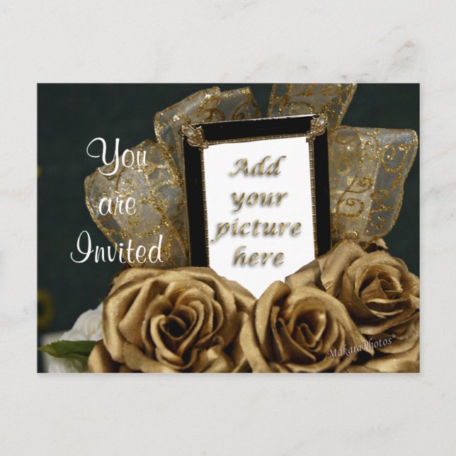 Convite para cartão postal do 50º aniversário - pe (Frente)