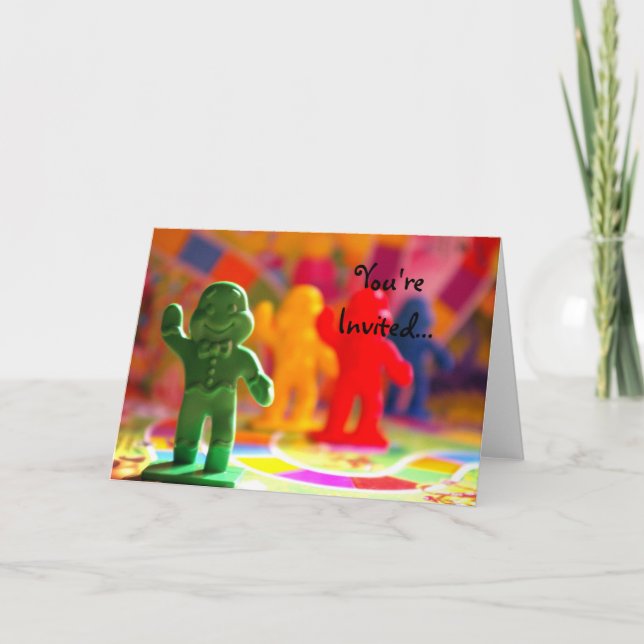 Convite para Cartão Terrestre Candy (Frente)