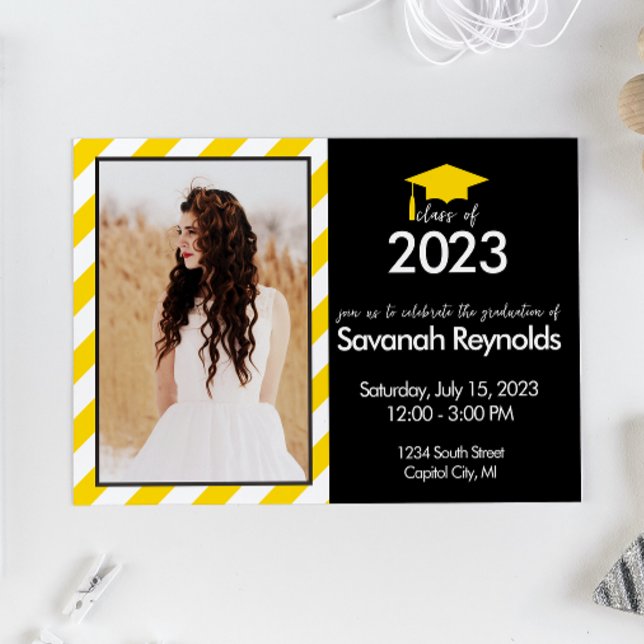 Convite para Casa Aberta de Graduação com Foto (Criador carregado)