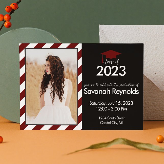 Convite para Casa Aberta de Graduação com Foto (Criador carregado)