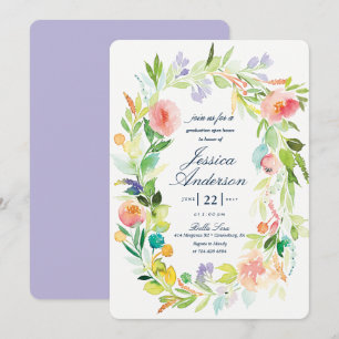 Convite para Casa Aberta para Graduação em Aquar