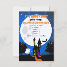 Convite para Casa Assombrada de Halloween