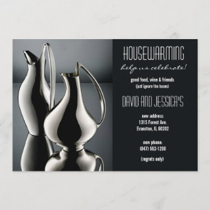 convite para casa dos vasos prateados