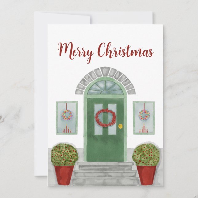 Convite para casa feliz de Natal (Frente)