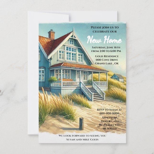 Convite para Casa Nova / Festa de Inauguração (Frente)