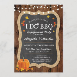 Convite para Casais de Festa de noivado de CHURRAS