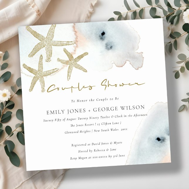 CONVITE PARA CASAIS DE PEIXE DE ESPESSURA AZUL Dou (Criador carregado)