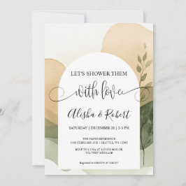 Convite para Casais modernos Terracotta e Sage