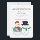 Convite para Casal Snowman<br><div class="desc">Um doce convite com um casal de pessoas de neve vestida de finaria. Projetado por Freepik). () A placa é fácil de personalizar com seu texto, fonte e cor da fonte.() Não exatamente o que você está procurando? Todos os nossos produtos podem ser personalizados para atender às suas necessidades sem...</div>