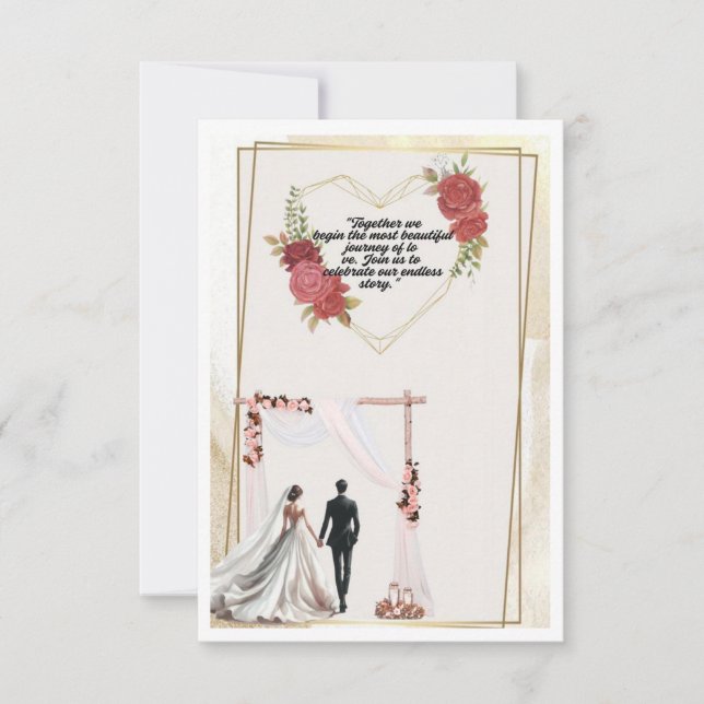 convite para casamento (Frente)