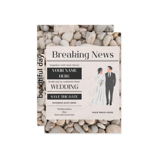 convite para casamento (Frente/Verso In Situ)