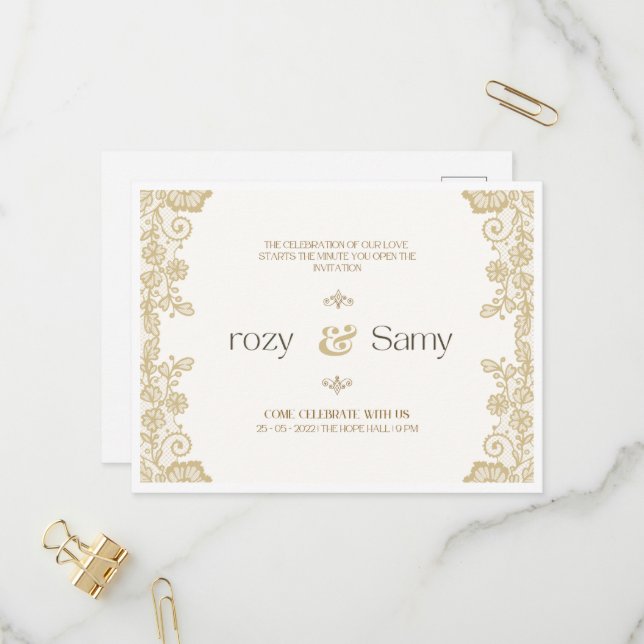 convite para casamento (Frente/Verso In Situ)