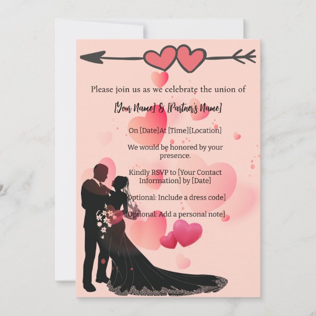 convite para casamento (Frente)