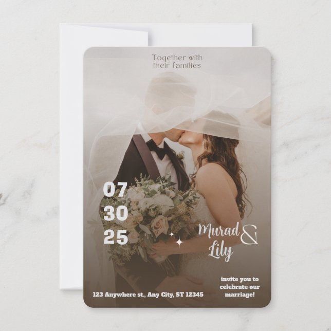 convite para casamento (Frente)