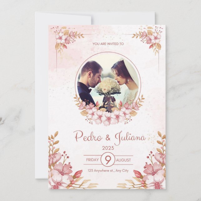 convite para casamento 2024 (Frente)