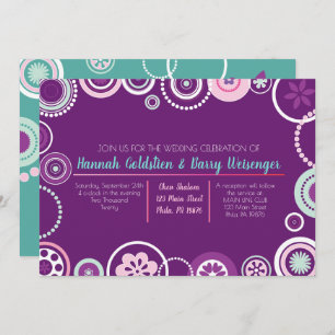 Convite para Casamento Abstrato de abstrato DOTS