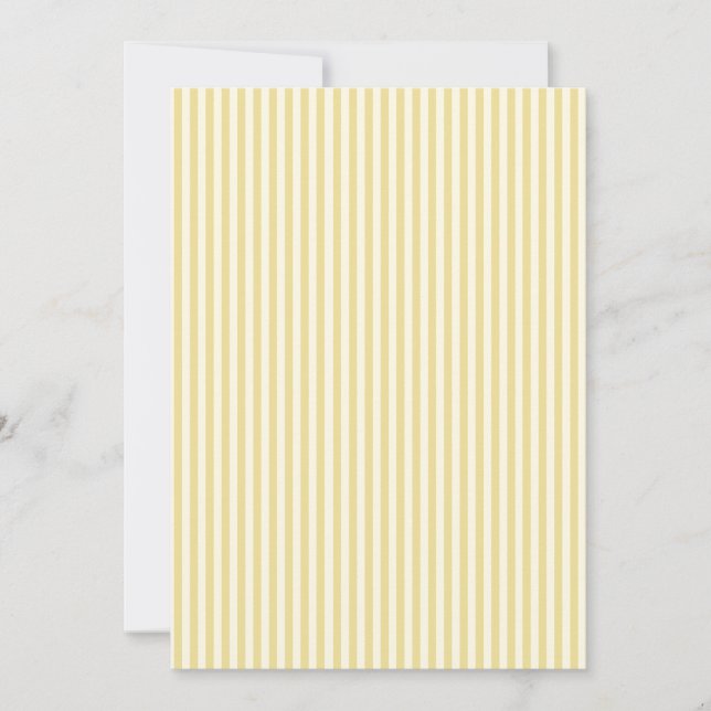 Convite para Casamento Amarelo da Manteiga Moderna (Frente)