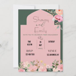 convite para casamento, anúncio de Noivado