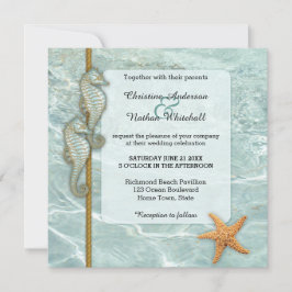 Convite para Casamento Aqua Náutico do Mar