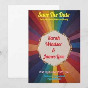 Convite para Casamento Arco-Íris