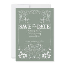 Convite para Casamento Art Nouveau