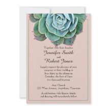 Convite para Casamento Bem-Suculento do Blush