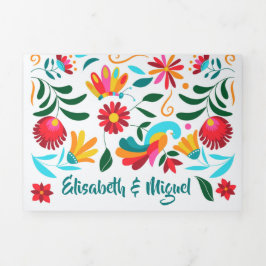 Convite para Casamento Bilíngue - Flora Tudo em Um