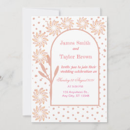 Convite para casamento Boho