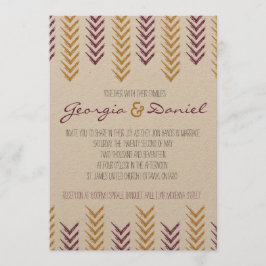 Convite para Casamento Boho Arrohead