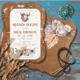 Convite para Casamento Boho Ranch