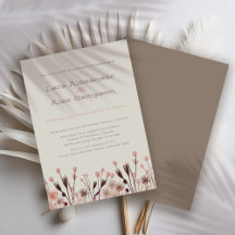 Convite para Casamento Boho Wildflower