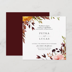 Convite para Casamento Botânico da Floresta do out