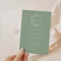 Convite Para Casamento Botânico Místico