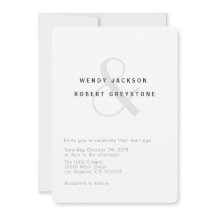 Convite Para Casamento Botânico Moderno