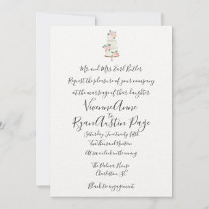 Convite Para Casamento Botânico Por Primavera De A