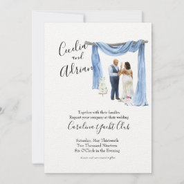 Convite para Casamento Botânico Primavera de Casal