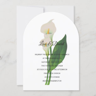 Convite para casamento - Cala Lily