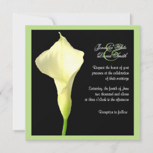 Convite para Casamento Calla Lily