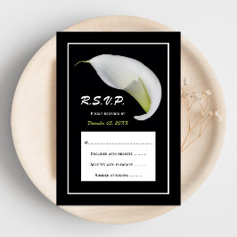 Convite para Casamento Calla Lily RSVP