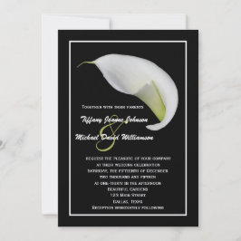 Convite para Casamento Calla Lily - White Calla Li