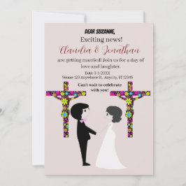 Convite para casamento Caricatura