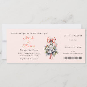 Convite para casamento, Casamento no inverno, Nata